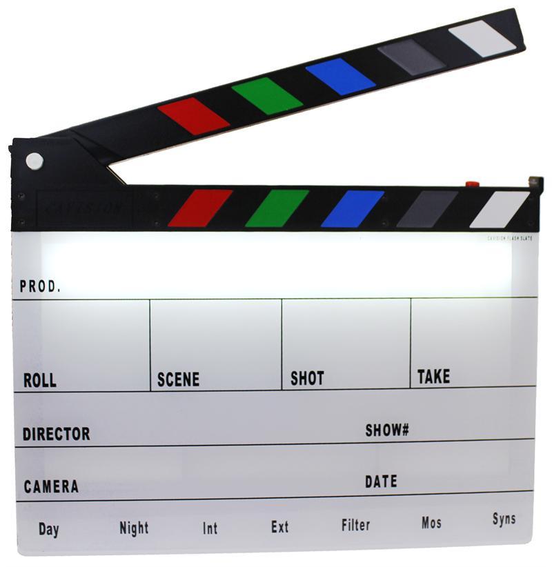 Cavision Next-gen Clapper Slate with Strobe Light (Color)