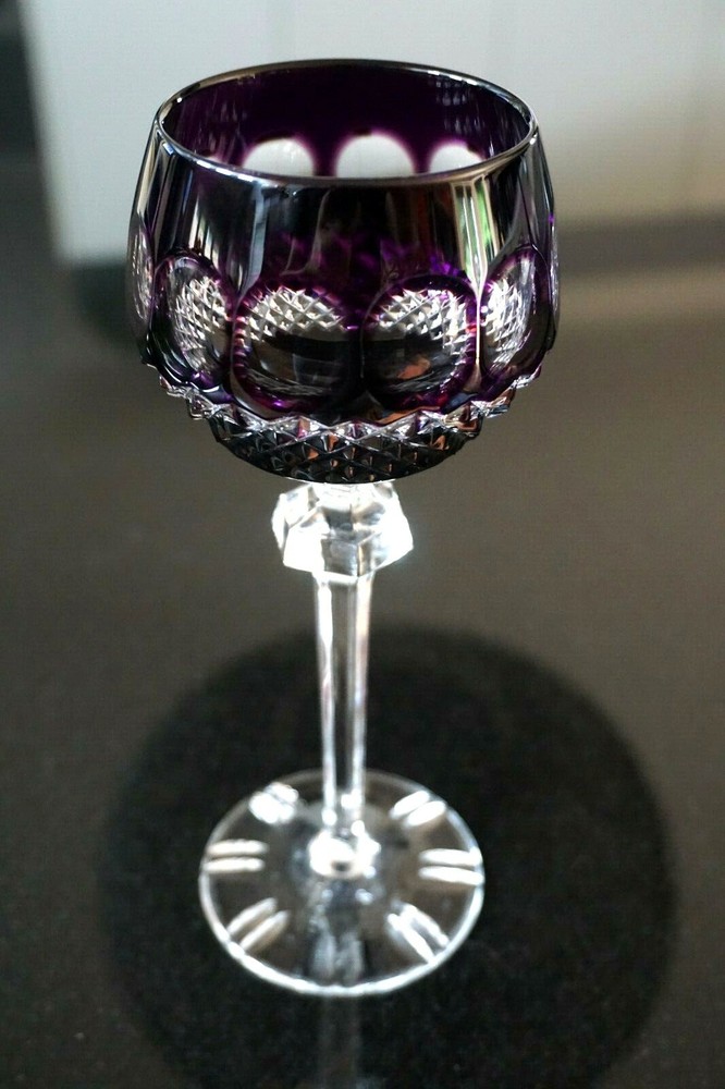 Beautiful Vintage Bohemian Flash Amethyst Wine Hock