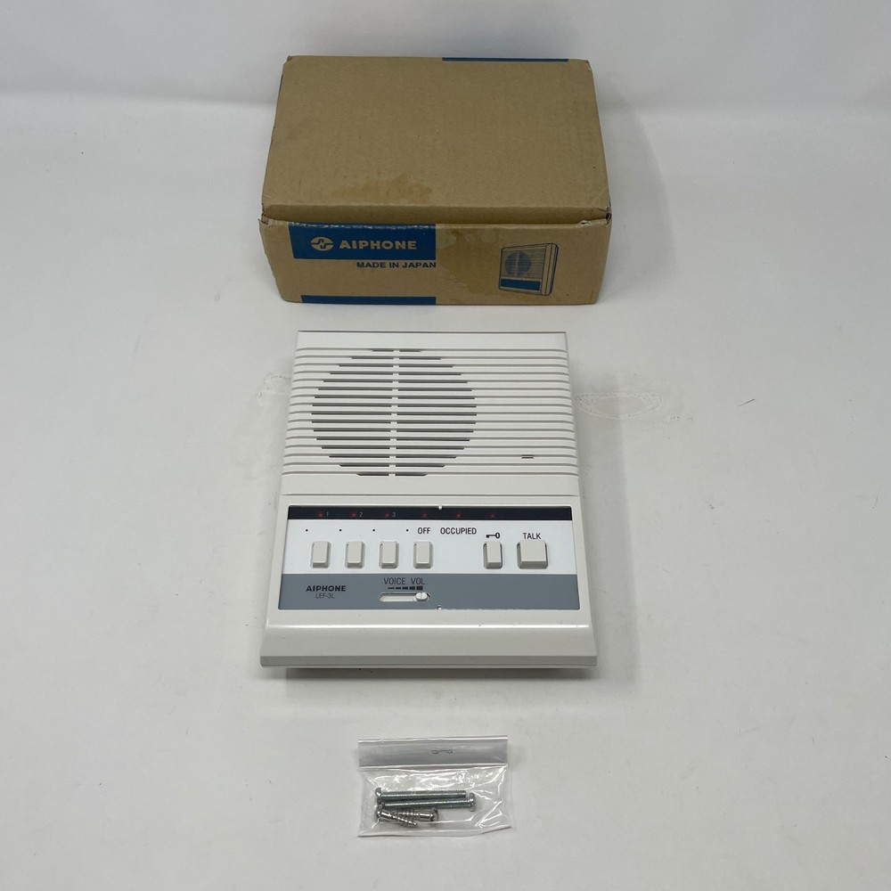 Aiphone LEF-3L 3-Call Master Intercom Station, White (12-Conductor)