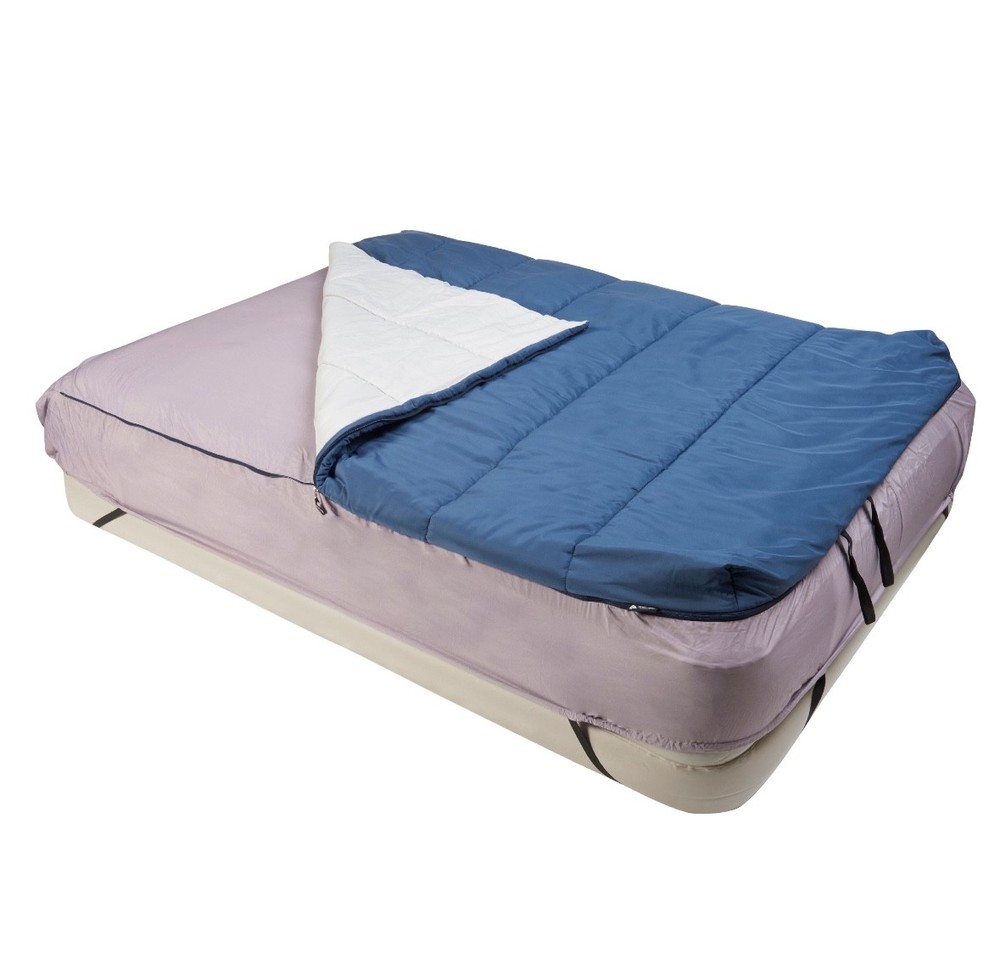 Ozark Trail 50-Degree Rectangular Single Sleeping Bag Convert Airbed Cover Queen
