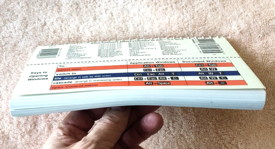 TheGudStuff: VTG DDC Microsoft Windows 3.1 IBM PC Quick Ref. 1992, Slightly Used