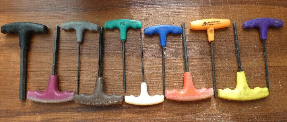 LOT 11 T HANDLE ALLEN HEX WRENCHES
