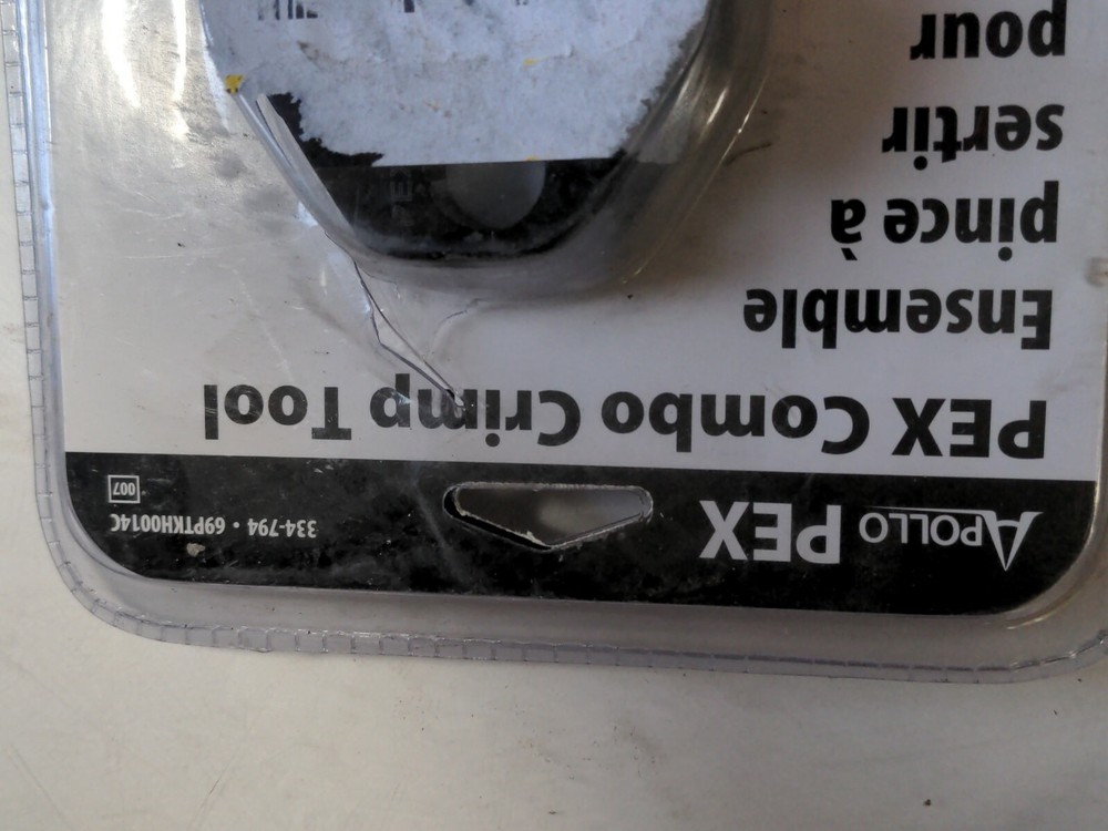 Apollo Pex Combo Crimp Tool, 1/2" 3/4" # 334-794
