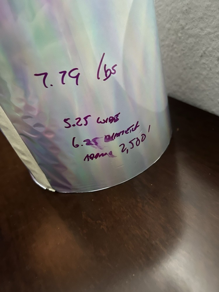 Silver Holographic Hot Stamping Foil - No Pattern