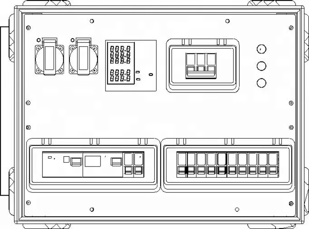 Waterproof 12Ch 63A CEE Power Pack Dimmer for Stage Lighting Distribution​