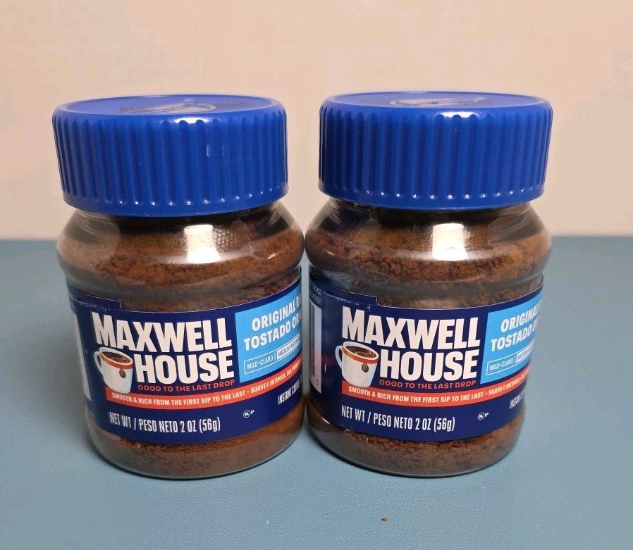 Maxwell House Original Medium Roast Instant Coffee-2 oz Jars 2 Pack