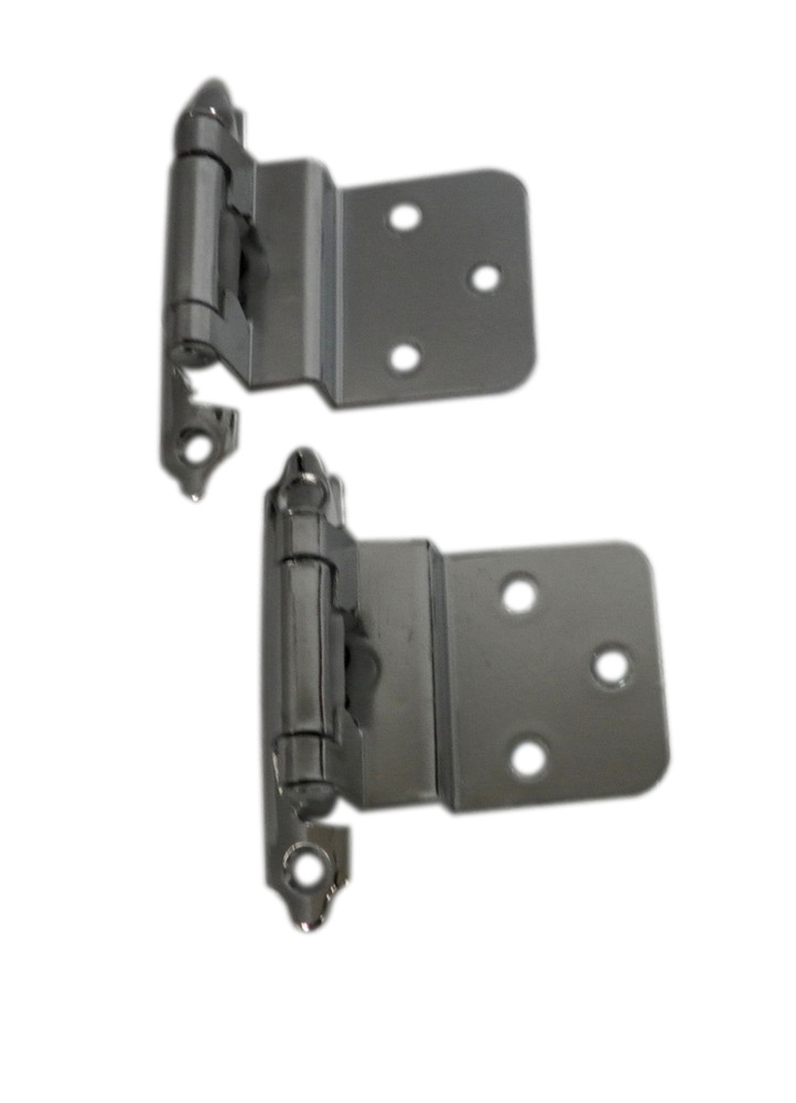 Hickory Hardware P143-26 3/8" Surface Self-closing Cabinet Hinges- Chrome