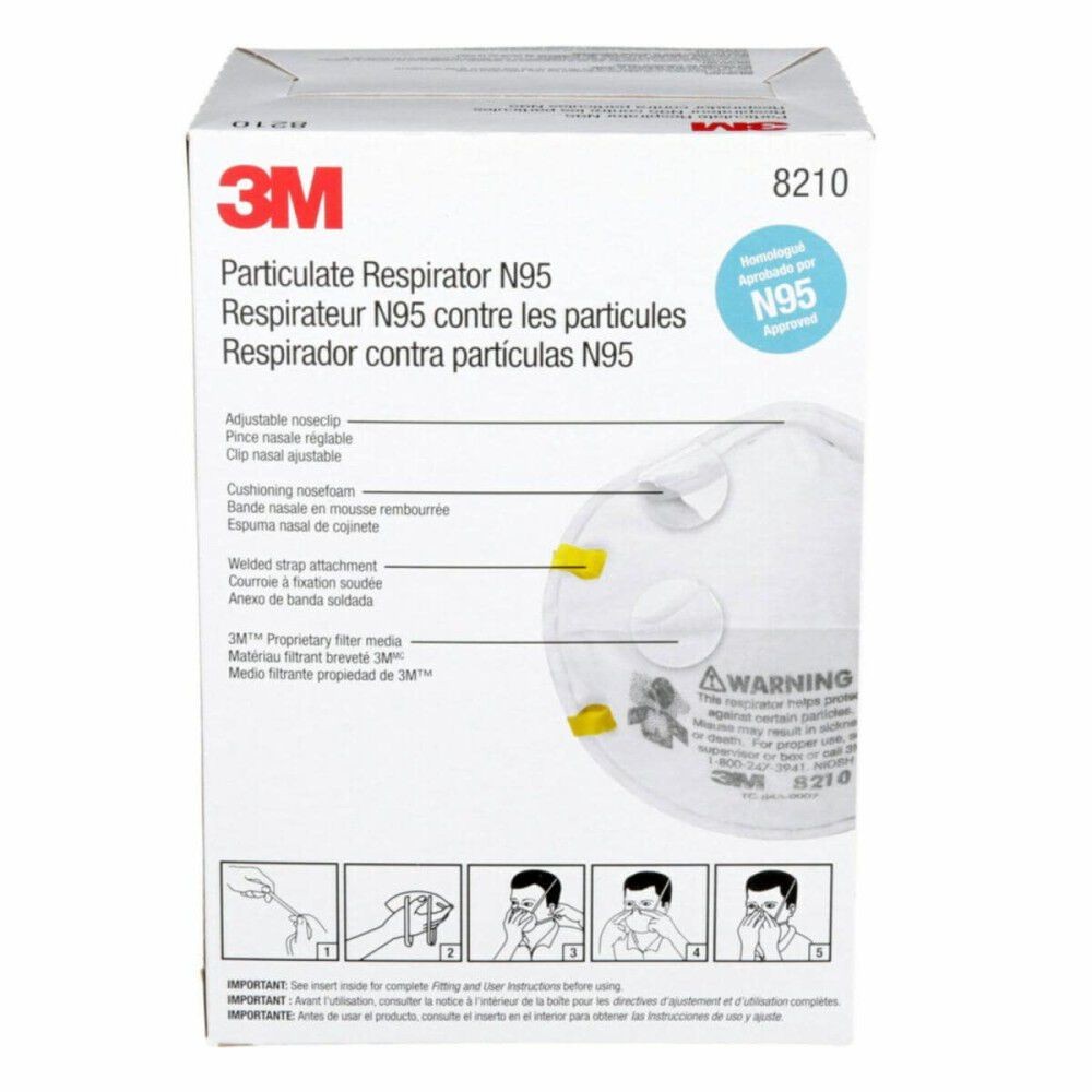 3M Cup Shaped N95 Particulate Respirator - 20 Pack