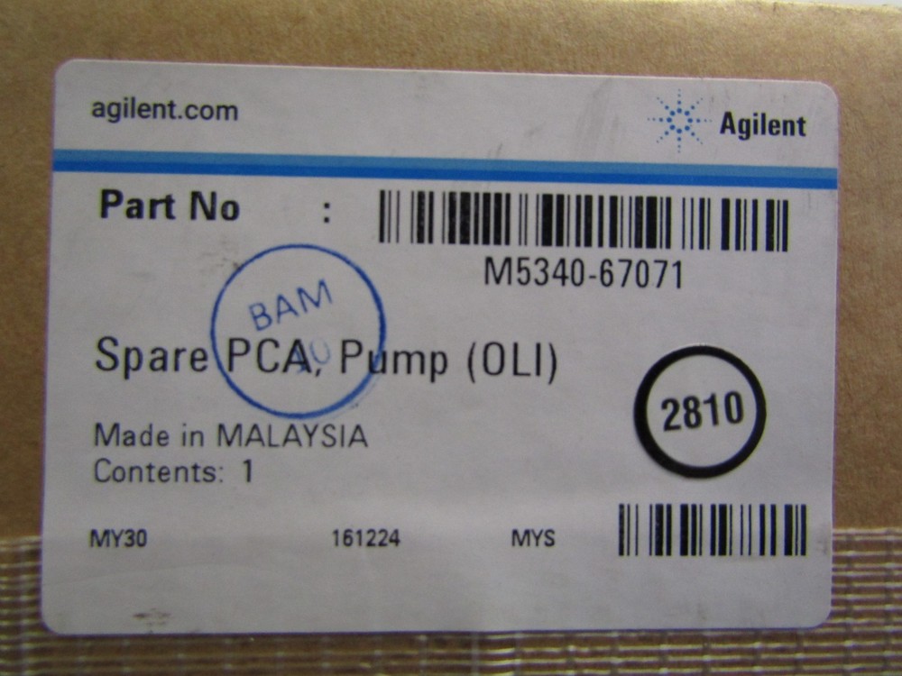Agilent Technologies M5340-67071 Spare PCA, Pump (OLI)