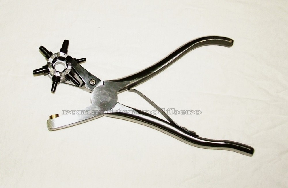 Professional Punching Pliers For Leather With 6 Rotating Punches