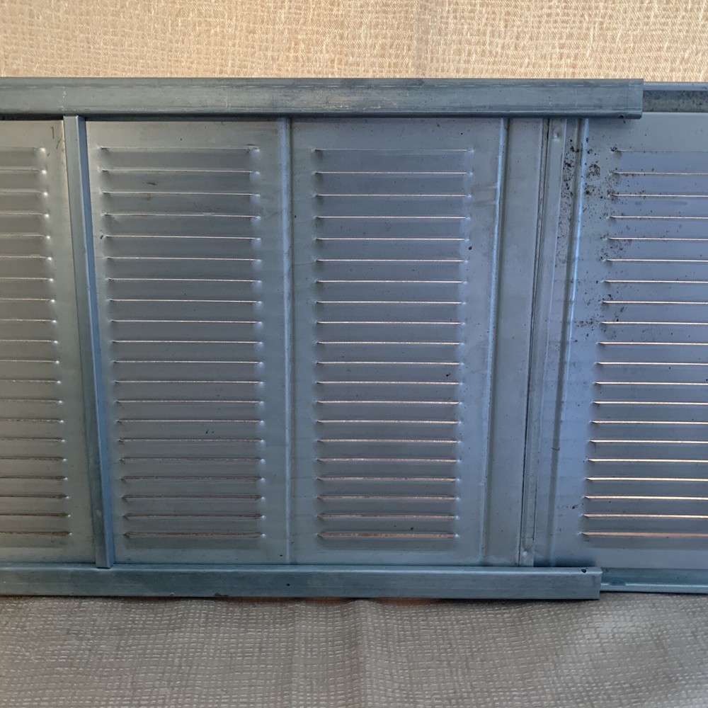 Vintage Sliding Metal Window Screen