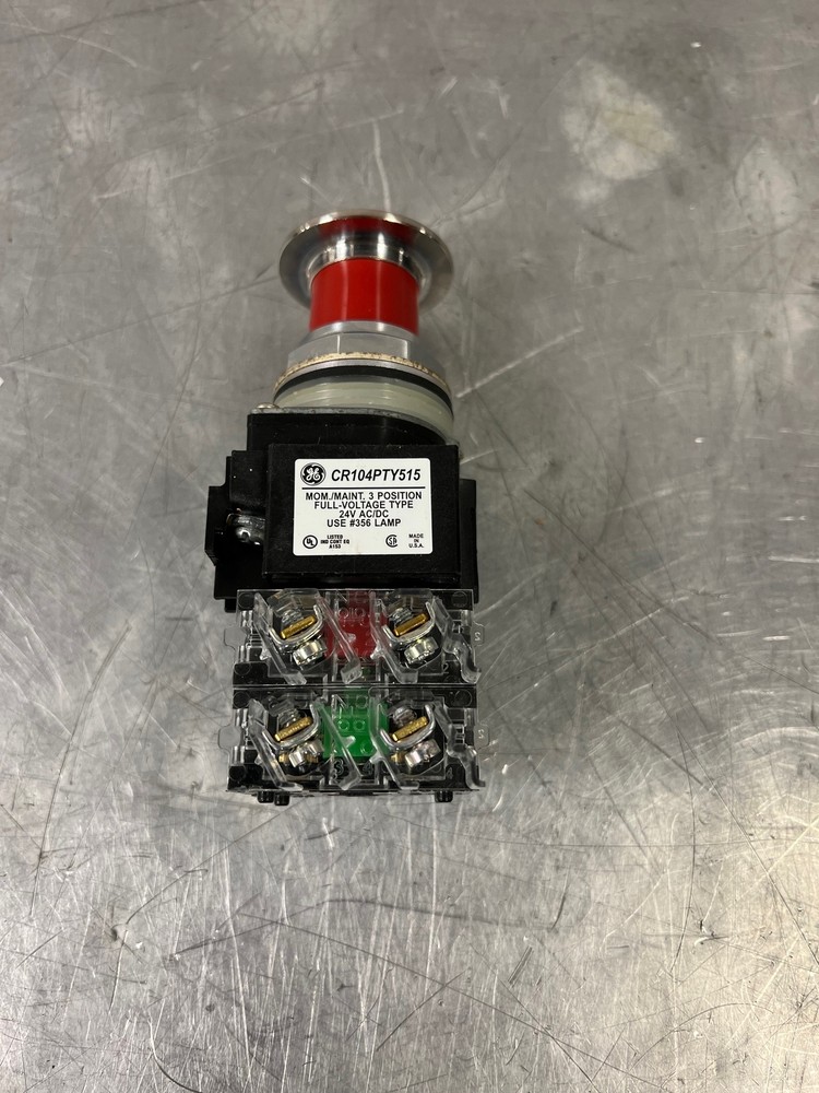 CR104PTY511322 GENERAL ELECTRIC MUSHROOM HEAD PUSHBUTTON