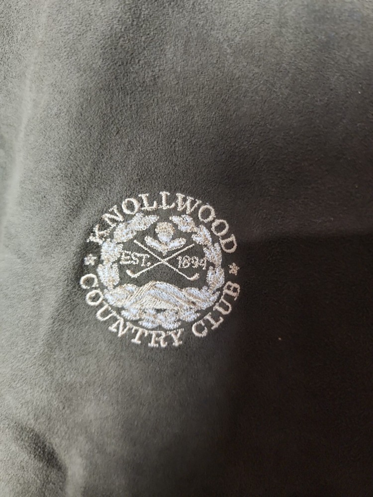 Zero Restriction Men L Made in USA Country Club Patch Pullover Jacket