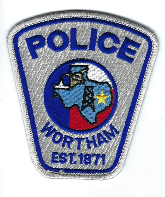 Wortham (Freestone County) TX Texas Police Dept. patch - NEW!