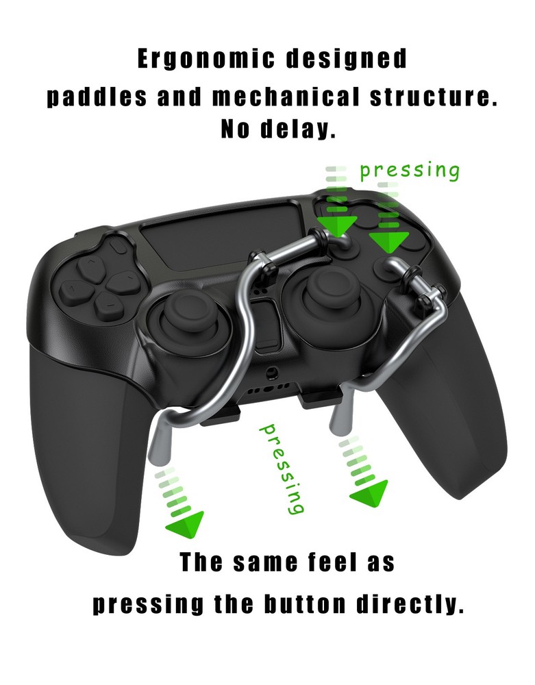 EXknight Leverback Back Paddles for PS5 Controller
