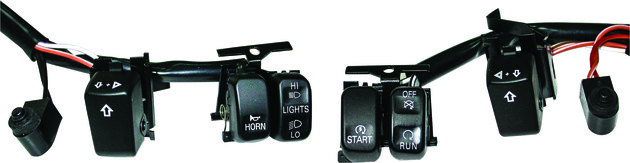 HardDrive Handlebar Switch Kit Black #370200 Harley Davidson