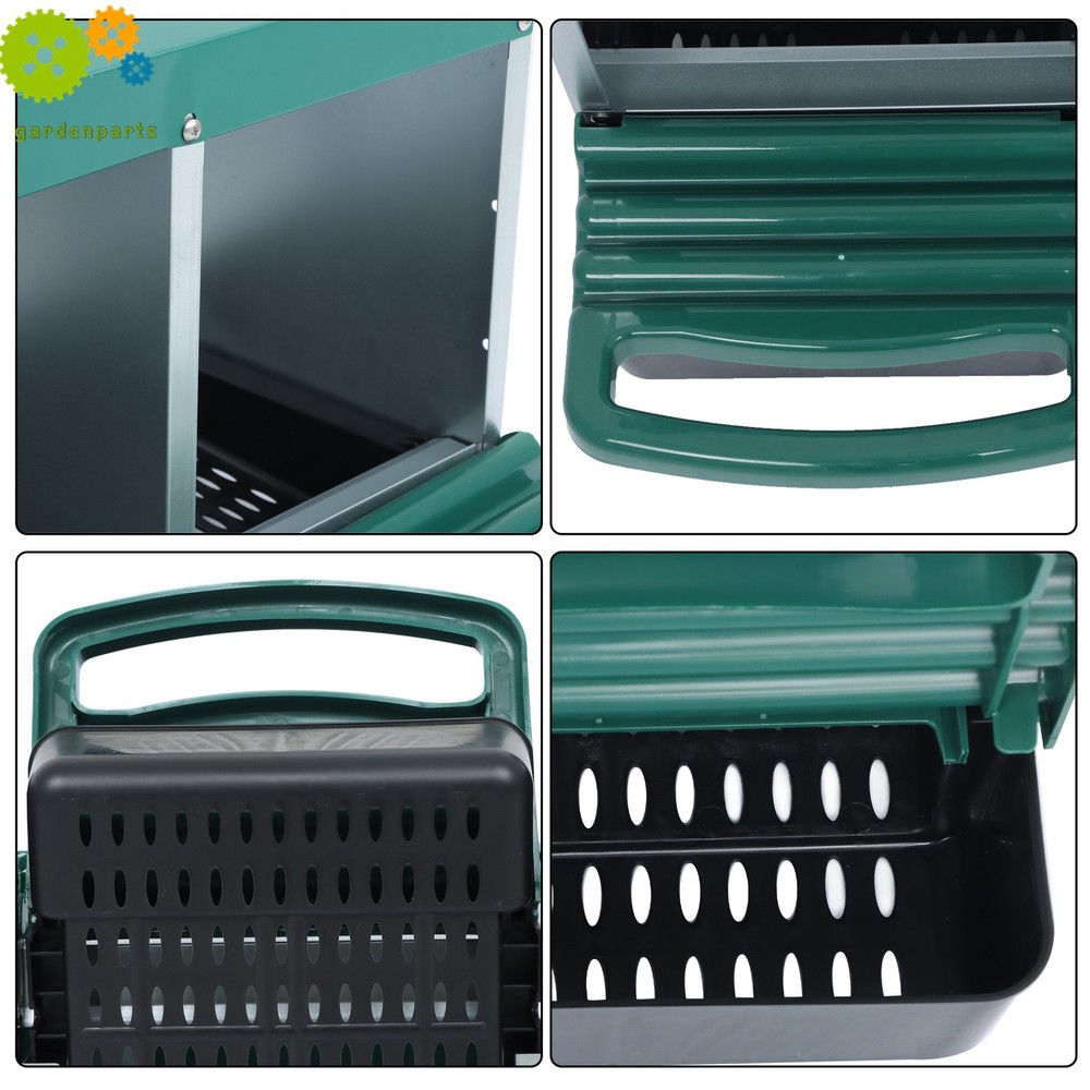 Chicken Nesting Boxes Chicken Egg Laying Box 4 Hole Durable Metal With Perch