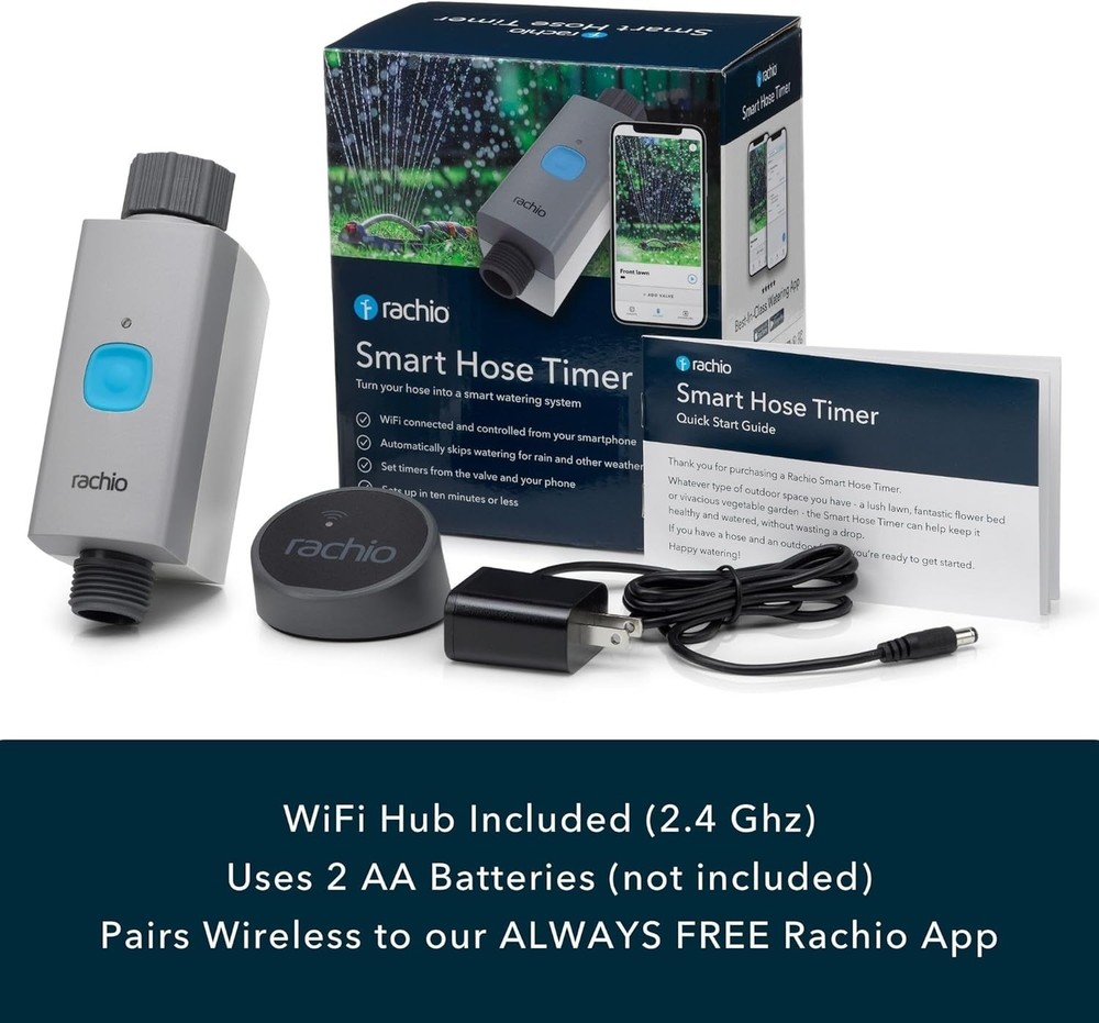 WiFi-Enabled Smart Hose Timer: Expandable 1 Valve System for Easy Watering