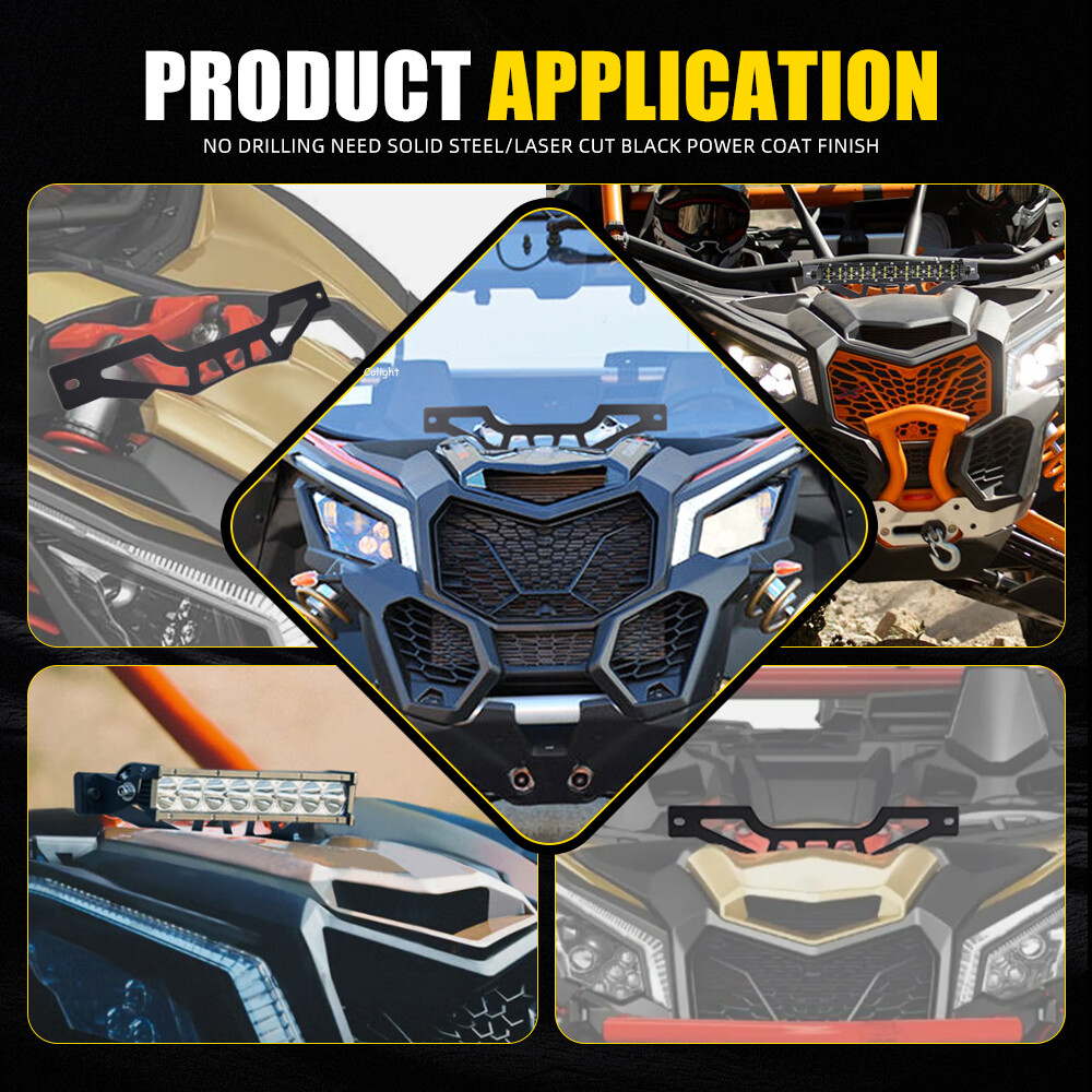 14" LED Light Bar + 3" Pods + Mount Bracket Kit For Can-Am Maverick X3 2016-2023