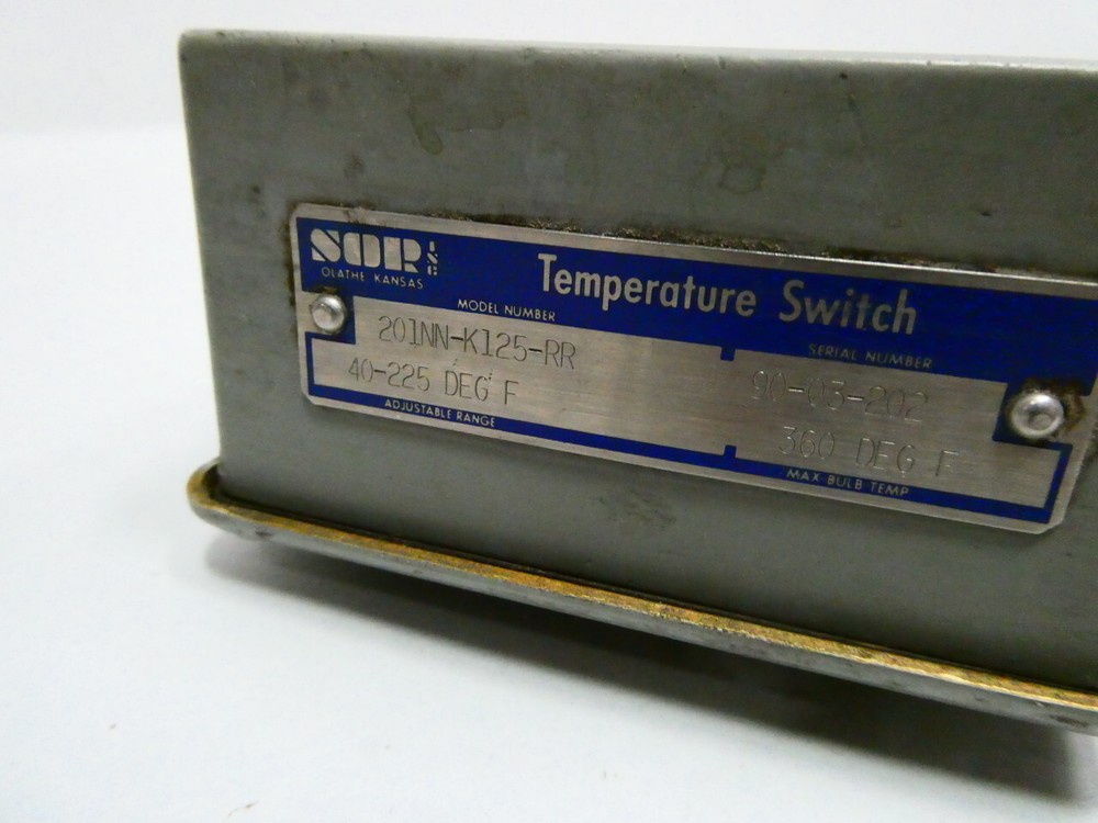 Sor 201NN-K125-RR Temperature Switch 40-225f
