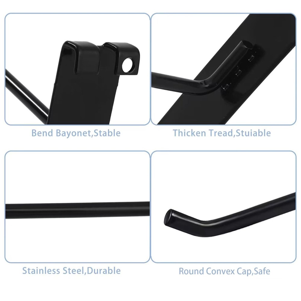 Gridwall Hooks 2 Inch,50PC Display Hooks for Grid Wall, Heavy Duty Gridwall H...