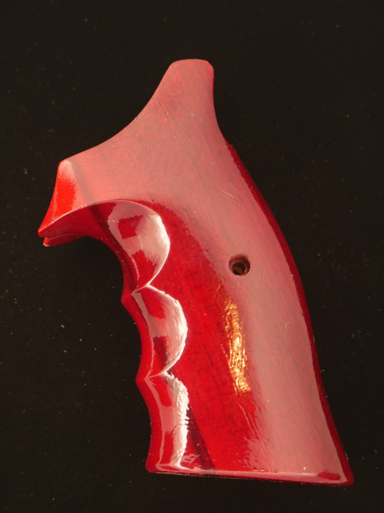 CUSTOM MADE S&W SMITH & WESSON K/L ROUND BUTT FRAME TARGET GRIP *FLAT-MAROON*