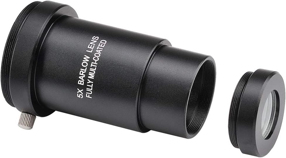 1.25-inch 5X Barlow Lens & Moon Filter & filter