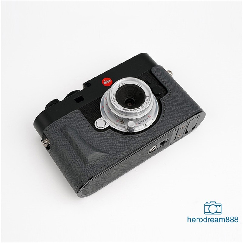 Half Case For Leica MEV1 Camera Genuine Leather Insert Cover Kontice Handmade