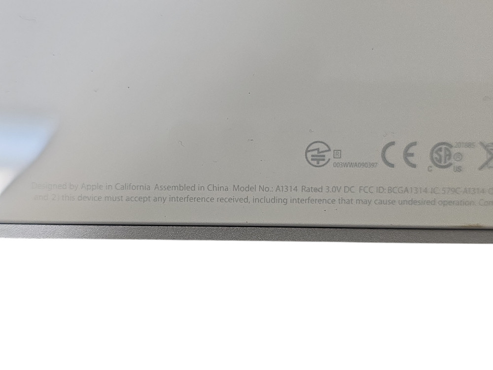 Apple A1314 Wireless Keyboard w/ Apple Magic Mouse 1st Gen A1296