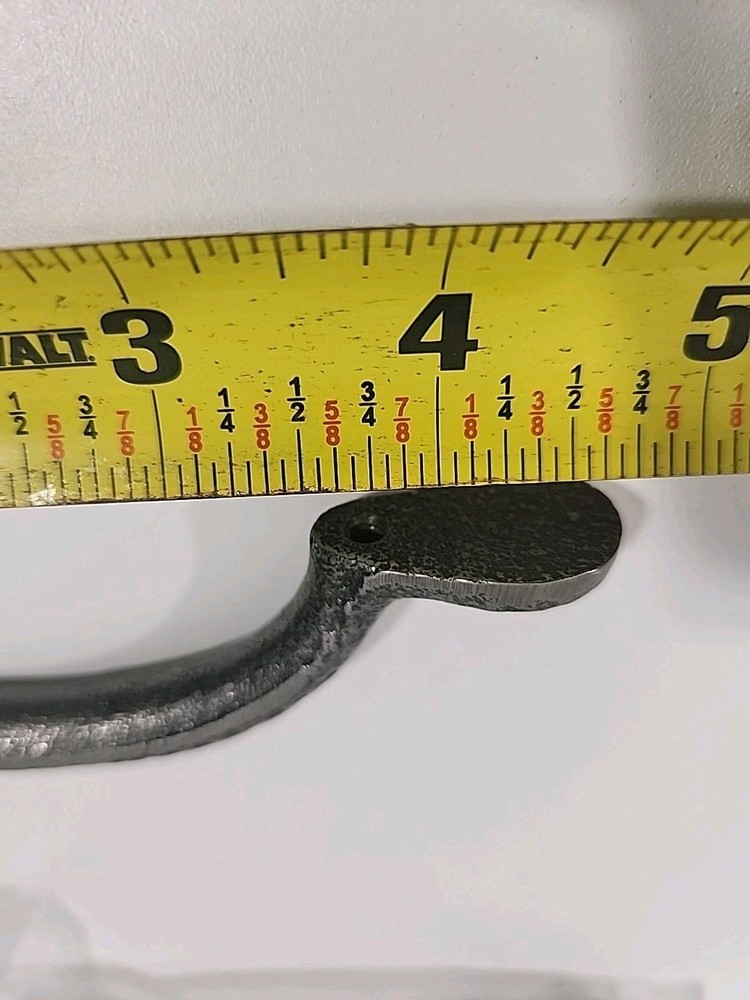 (5 Pack) 3-3/4" Hammered Spoon Foot Pull Flat Black. Made In Italy