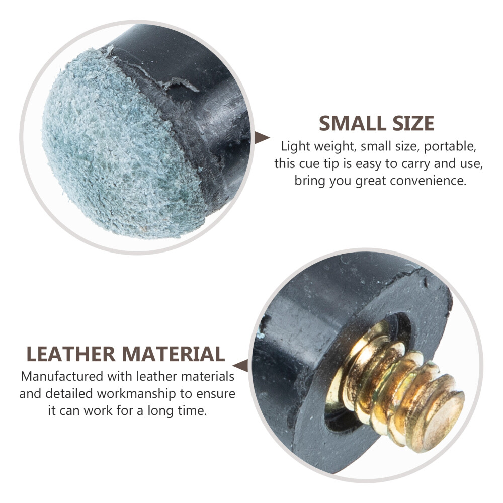 20 Pcs Table Pool Cue Tip Replacement Billiard Necessity