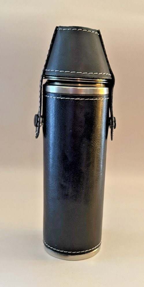 10 oz Flask Gift Set with 2 Shot Glasses & Funnel Stainless Steel Golf Flask