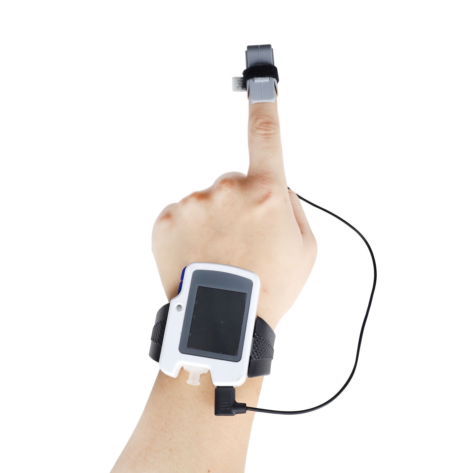 24hrs Sleep Apnea Recorder SpO2 Respiratory Patient Monitor PC Software Alarm