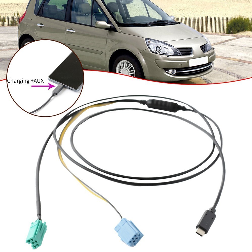 Advanced For Renault 20052011 TYPEC Audio+Charging Cable Reliable Performance