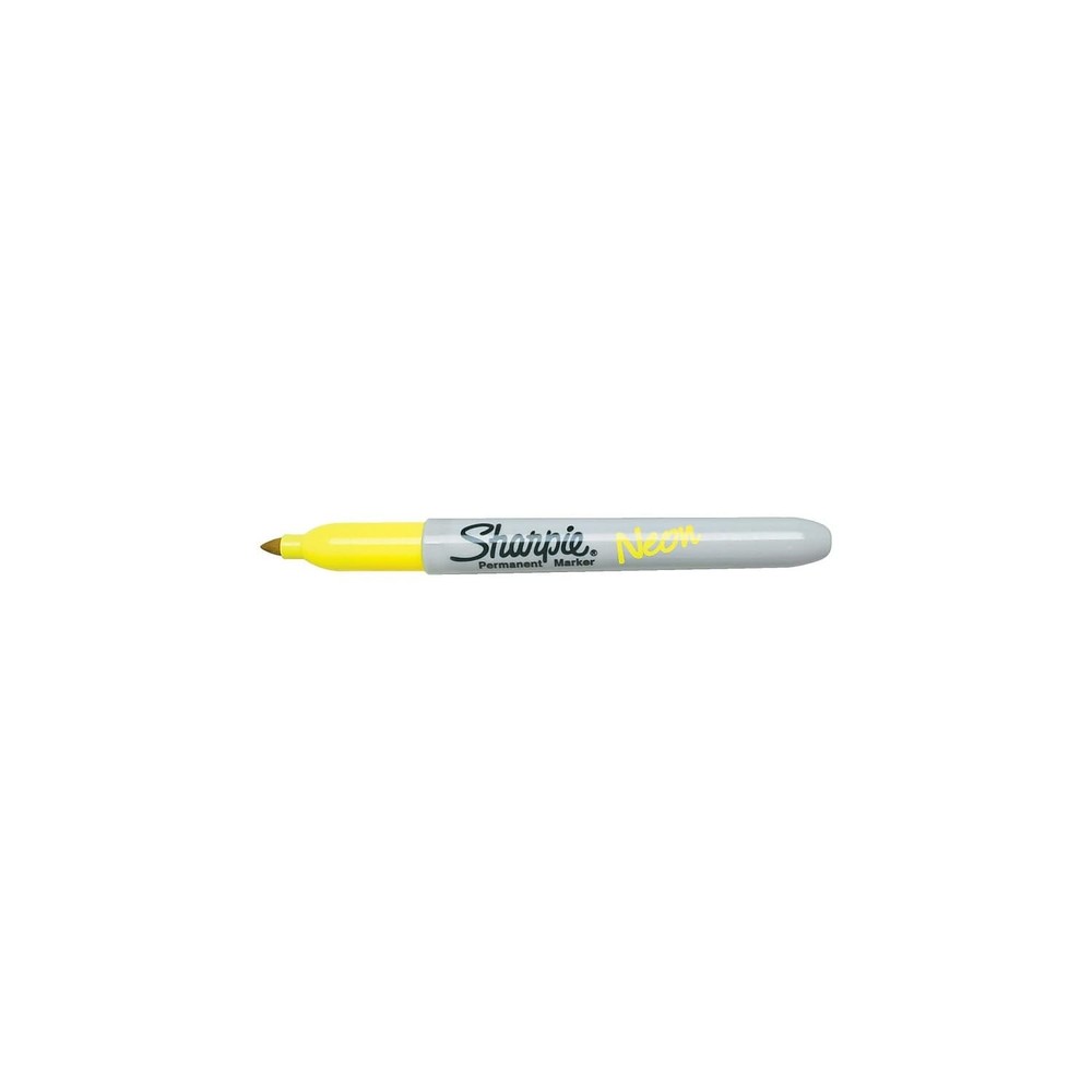 Sharpie Neon Yellow Permanent Marker Fine Point 1 Count USA Made
