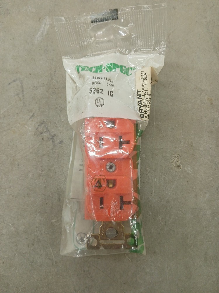 BRY5362IG BRYANT STRAIGHT BLADE DEVICES, RECEPTACLES, DUPLEX