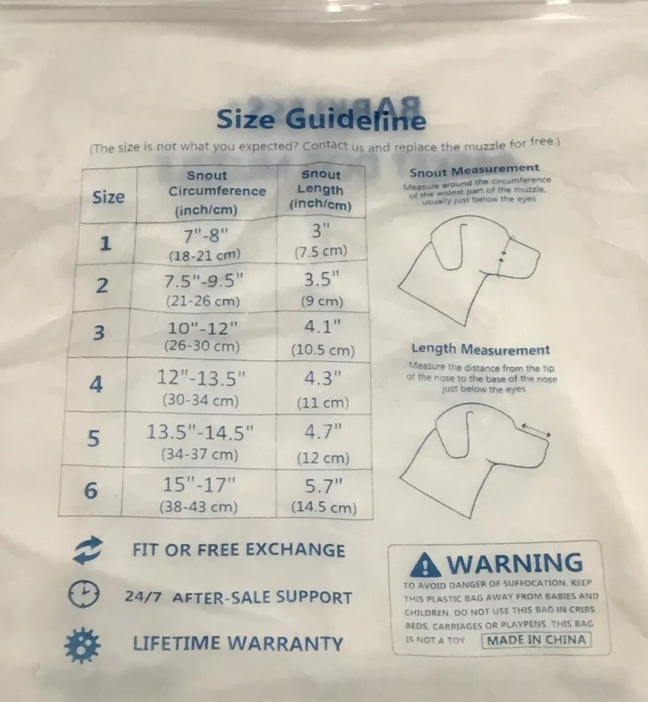 Barkless Dog Muzzle Soft Basket Silicone to Prevent Biting Chewing Barking