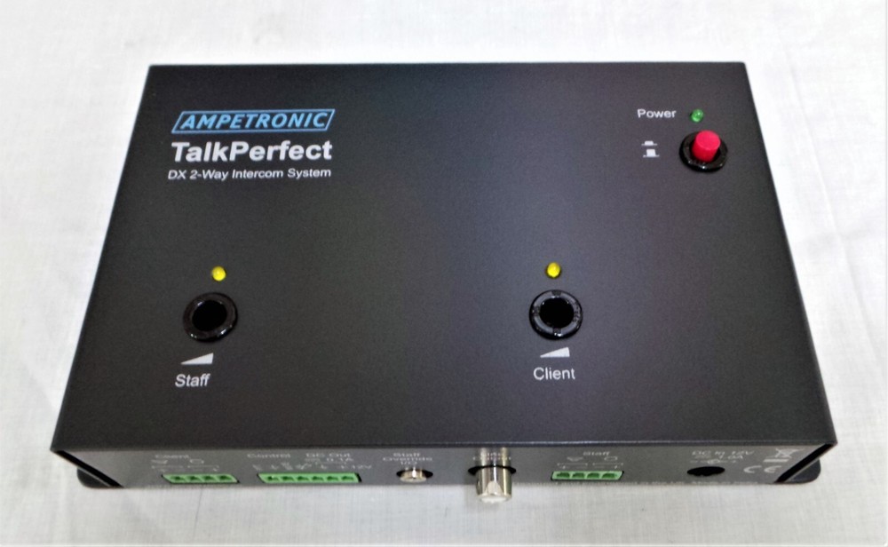 Ampetronic Talkperfect DX 2-way intercom system.
