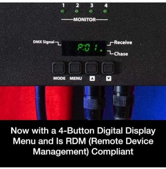 ADJ-DP-415R- 4 Channel DMX Dimmer/Switch Pack NEW