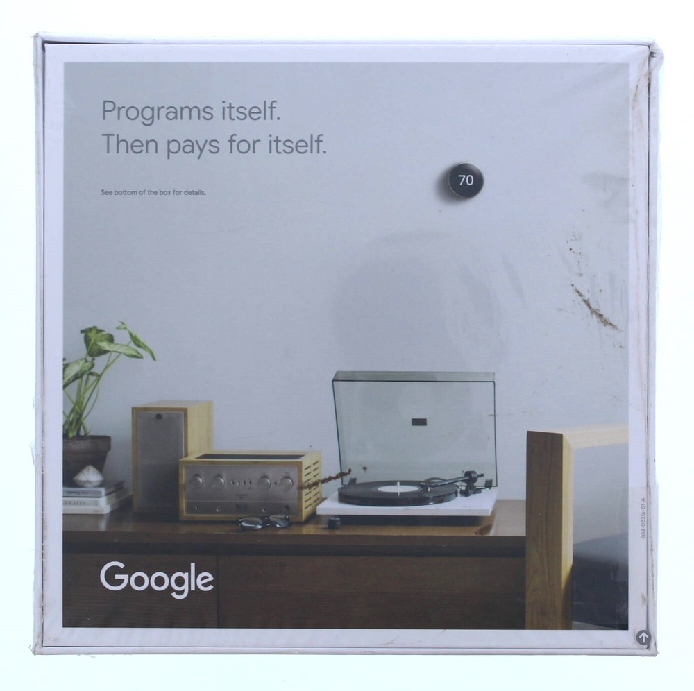 Google Nest Learning Thermostat (Stainless Steel)