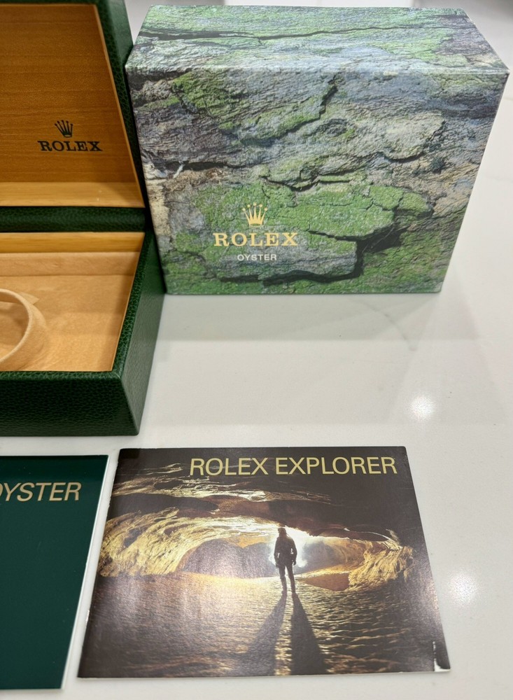 Authentic ROLEX Explorer ii Watch Box 16570 COMPLETE SET Booklets Tag 2002-2006