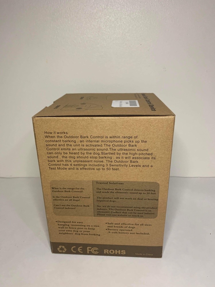 Sonic Bark Control Device