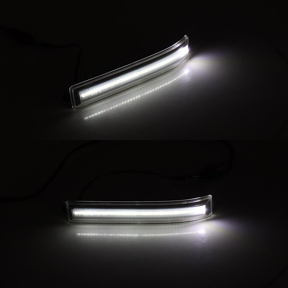 2X White Full LED Mirror Side Lamp Turn Signal Lights For 2009-2014 Ford F-150