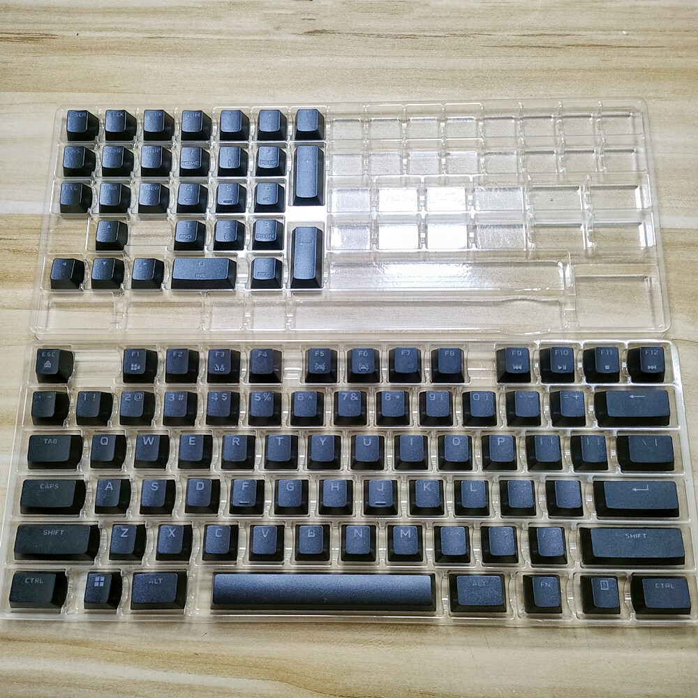 A full set BLACK keycaps for Alienware aw920k Tri-Mode Wireless Gaming Keyboard