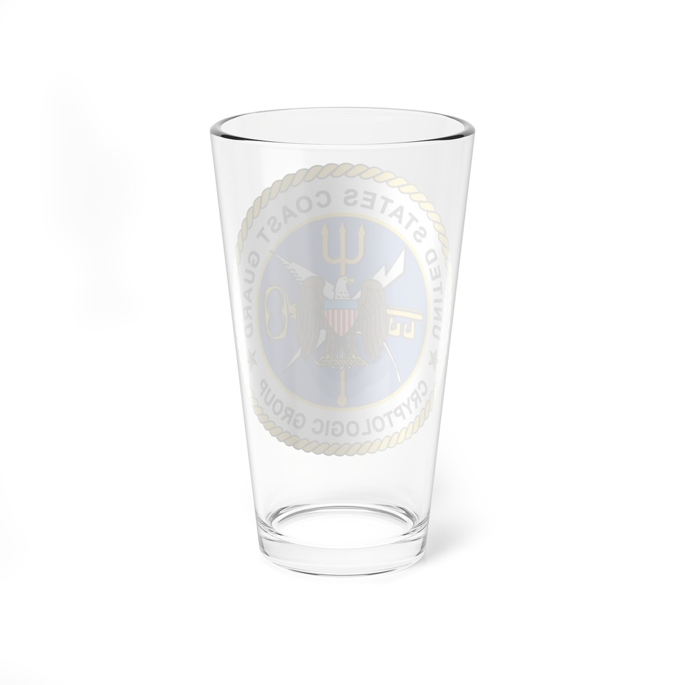 USCG Cryptologic Group (U.S. Coast Guard) Pint Glass 16oz
