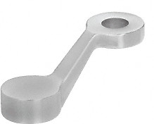 CRL GRP1BS Brushed Stainless Single Arm Post Mounted Fitting