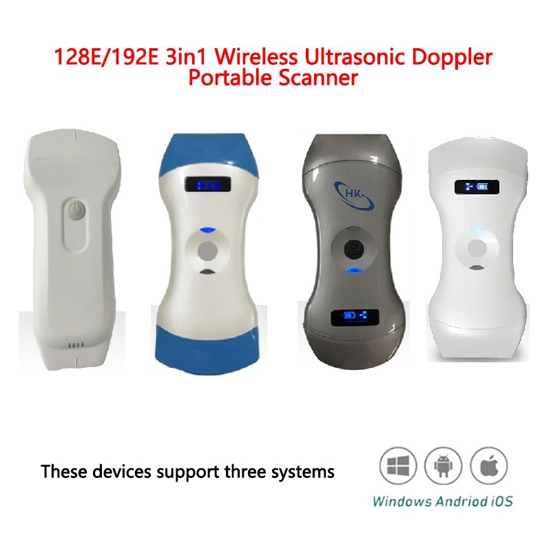 Wireless Color Ultrasound Doppler 3 in 1 Probe Convex Linear Phased Array Probe
