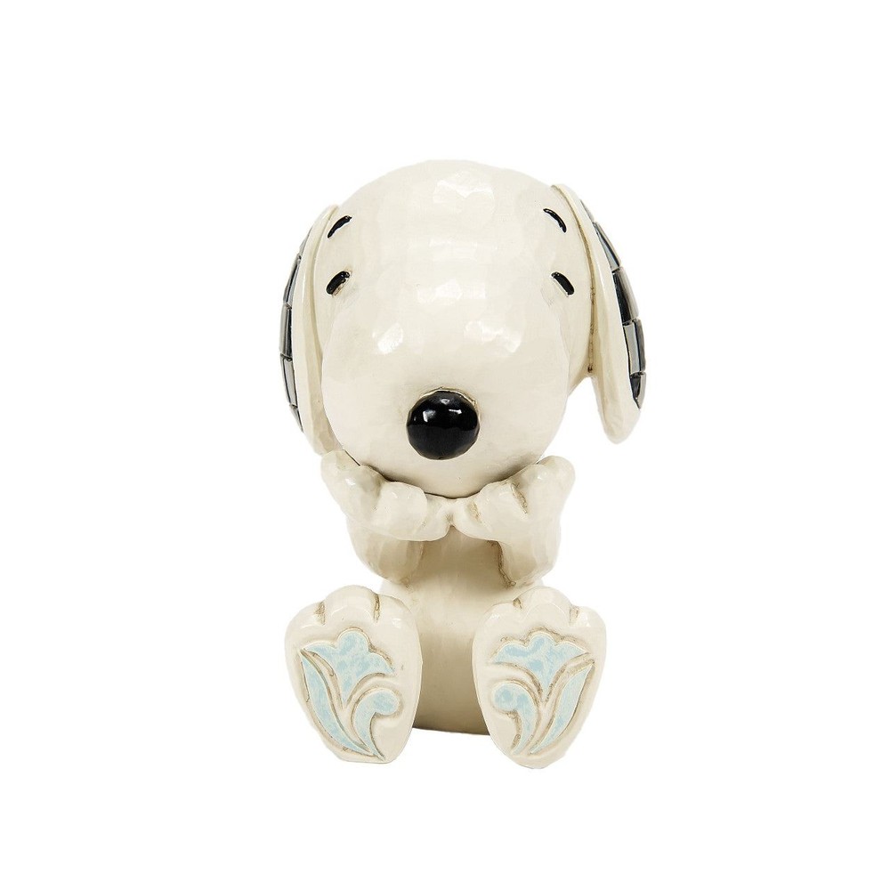 Jim Shore Peanuts Snoopy Laughing Patterned Ears Mini Figurine 6016276