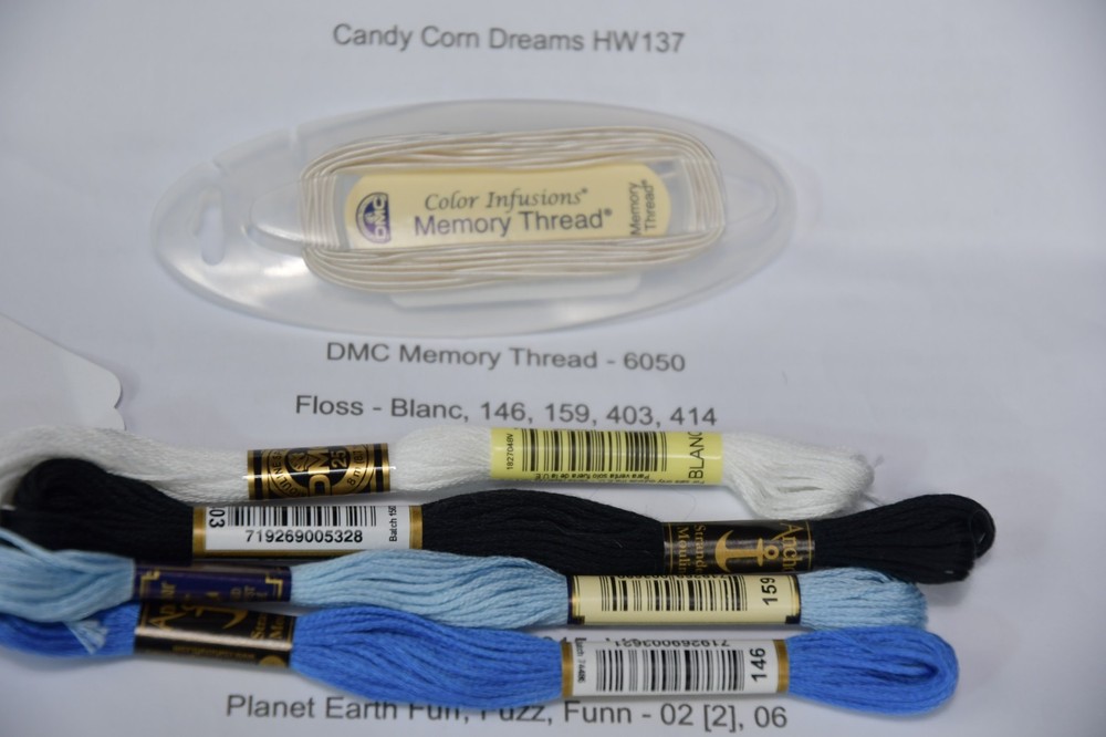 Hand painted Needle Point Canvas Bundle Nora Stone, Candy Corn Dreams