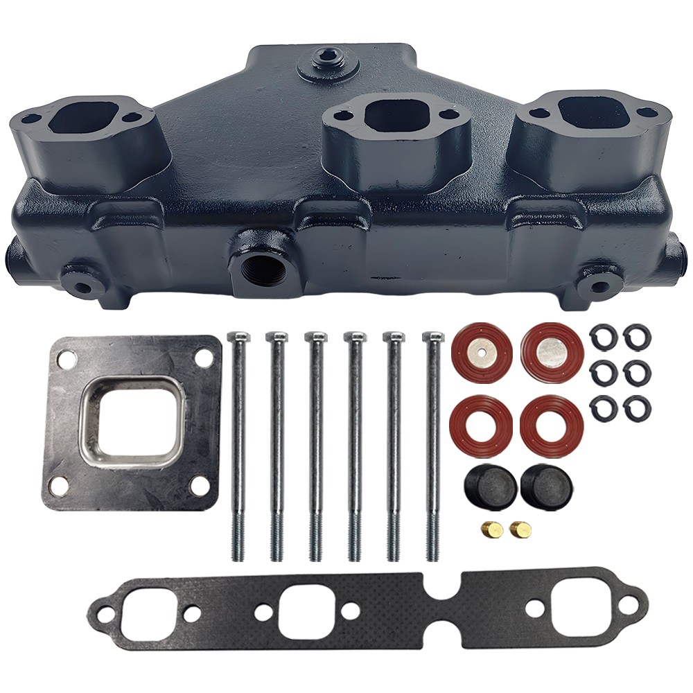 Pair Exhaust Manifold Dry Joint Riser fit Mercruiser GM 4.3 V6 2002-UP 864612T01